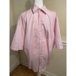 Peter Millar Shirt Mens Large Pink Button Short Sleeve Golf